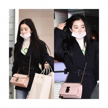 MiuMiu 2019 Chain Shoulder Cross Bag,22cm - 미우미우 2019 체인 숄더 크로스백,5BD083, MIUB0107  , 22cm,핑크 