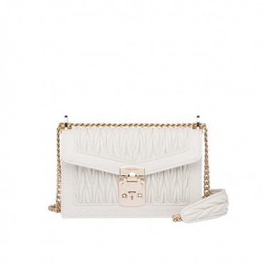 MiuMiu 2019 Chain Shoulder Cross Bag,22cm - 미우미우 2019 체인 숄더 크로스백,5BD083 , MIUB0106, 22cm,화이트