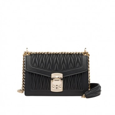 MiuMiu 2019 Chain Shoulder Cross Bag,22cm - 미우미우 2019 체인 숄더 크로스백,5BD083 , MIUB0103 , 22cm,블랙