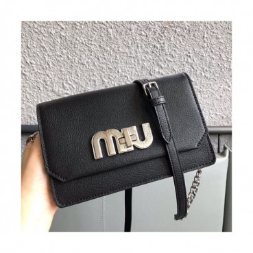 MiuMiu 2019 Shoulder Cross Bag,20cm - 미우미우 2019 숄더 크로스백,5BH077, MIUB0088 , 20cm,블랙