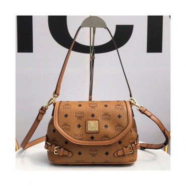 MCM 2019 Visetos Shoulder Cross Bag,26.5cm - 엠씨엠 2019 여성용 비세토스 숄더 크로스백 MCMB0280, 26.5cm,브라운