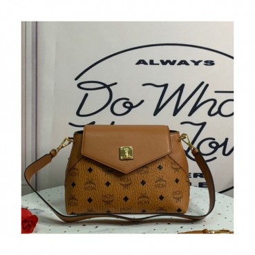 MCM 2019 Visetos Shoulder Cross Bag,25cm - 엠씨엠 2019 여성용 비세토스 숄더 크로스백 MCMB0279, 25cm,브라운