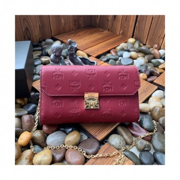 MCM 2019 Patricia Chain Shoulder Cross Bag,23.5cm - 엠씨엠 2019 여성용 패트리샤 체인 숄더 크로스백 MCMB0262, 23.5cm,와인