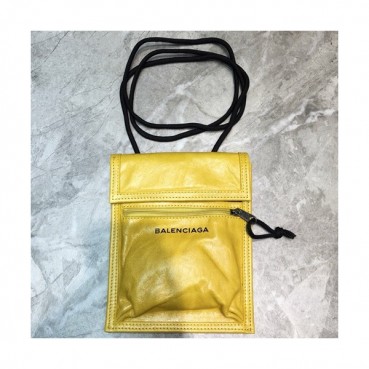 Balenciaga 2019 Leather Shoulder Cross Bag,19CM - 발렌시아가 2019 남여공용 레더 숄더 크로스백,BGB0285,19CM,옐로우