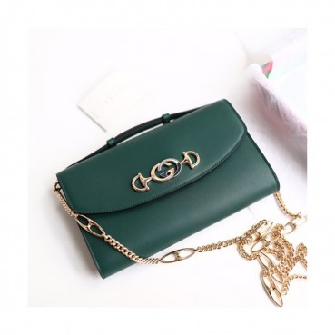 Gucci 2019 Zumi Chain Women Tote Shoulder Cross Bag,24CM - 구찌 2019 주미 체인 여성용 토트 숄더 크로스백 572375,GUB0546,24CM,그린