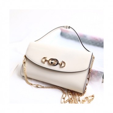 Gucci 2019 Zumi Chain Women Tote Shoulder Cross Bag,24CM - 구찌 2019 주미 체인 여성용 토트 숄더 크로스백 572375,GUB0545,24CM,화이트
