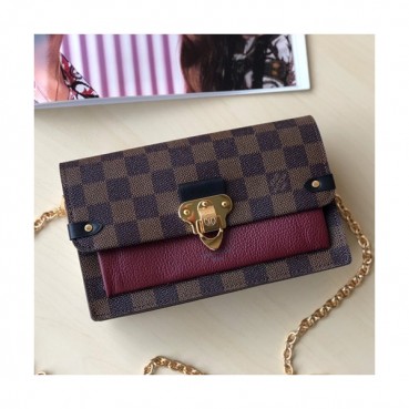Louis Vuitton 2019 Vavin Wallet Chain Shoulder Cross Bag,19cm - 루이비통 2019 바뱅 월릿 체인 숄더 크로스백 M60222,LOUB1225 ,19cm,와인