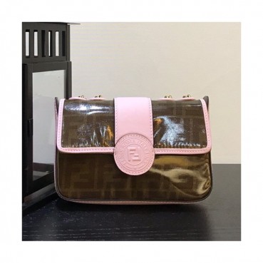 Fendi 2019 Chain Shoulder Cross Bag ,18CM - 펜디 2019 체인 숄더 크로스백  FENB0105,18CM,핑크