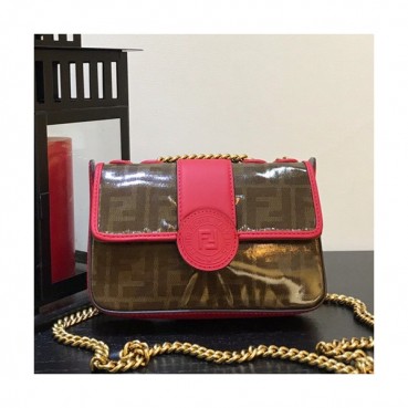 Fendi 2019 Chain Shoulder Cross Bag ,18CM - 펜디 2019 체인 숄더 크로스백  FENB0104,18CM,레드
