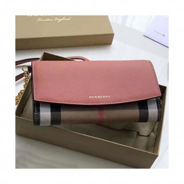 Burberry 2019 Wallet Clutch Chain Shoulder Cross Bag, 21cm - 버버리 2019 월릿 클러치 체인 숄더 크로스백 ,BURB0199,21cm,핑크