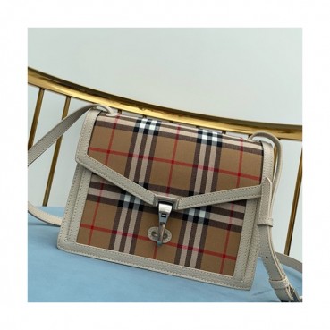 Burberry 2019 Vintage Check Cross Bag, 24cm - 버버리 2019 빈티지 체크 크로스백 ,BURB0180,24cm,화이트