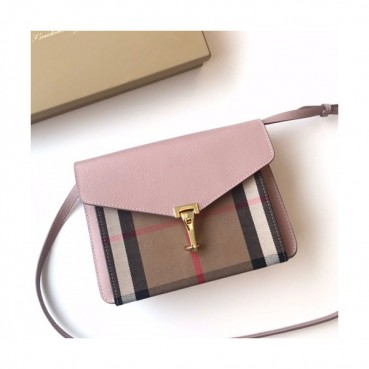 Burberry 2019 Leather House Check Cross Bag, 25cm - 버버리 2019 레더 하우스 체크 크로스백,BURB0097,25cm,핑크