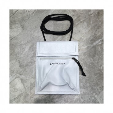 Balenciaga 2019 Leather Shoulder Cross Bag,19CM - 발렌시아가 2019 남여공용 레더 숄더 크로스백,BGB0162,19CM,화이트
