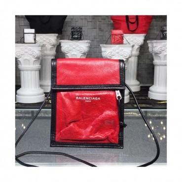 Balenciaga 2019 Leather Shoulder Cross Bag,19CM - 발렌시아가 2019 남여공용 레더 숄더 크로스백,BGB0158,19CM,레드