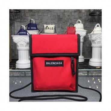 Balenciaga 2019 Canvas Shoulder Cross Bag,19CM - 발렌시아가 2019 남여공용 캔버스 숄더 크로스백,BGB0057,19CM,레드