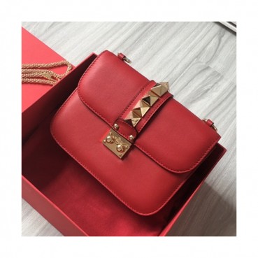 Valentino 2019 Leather Rockstud Box Shoudler Cross Bag,21/27CM - 발렌티노 2019 레더 락스터드 박스 숄더 크로스백, 48733