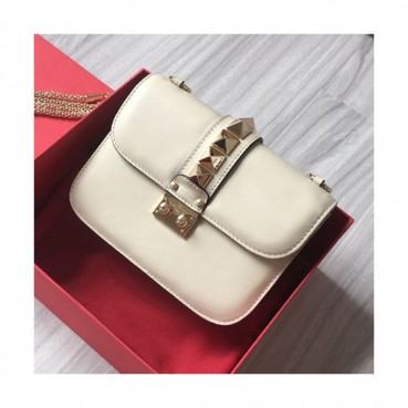 Valentino 2019 Leather Rockstud Box Shoudler Cross Bag,21/27CM - 발렌티노 2019 레더 락스터드 박스 숄더 크로스백, 48733