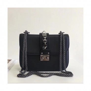 [특가세일! 이건 당장 사야돼!!!]Valentino 2019 Leather Rockstud Box Shoudler Cross Bag,21/27CM - 발렌티노 2019 레더 락스터드 박스 숄더 크로스백, 48733