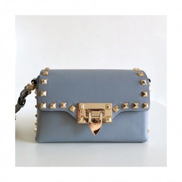 [귀여움 가득~] Valentino 2019 Leather Rockstud Mini Cross Bag,16.5CM - 발렌티노 2019 레더 락스터드 미니 크로스백,0045 