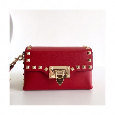 [특가세일]Valentino 2019 Leather Rockstud Mini Cross Bag,16.5CM - 발렌티노 2019 레더 락스터드 미니 크로스백,0045 