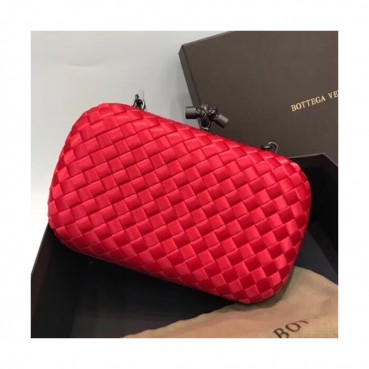 Bottega Veneta Red Chain Shoulder Cross Bag,20cm - 보테가 베네타 레드 체인 숄더 크로스백 BVB0148,20cm