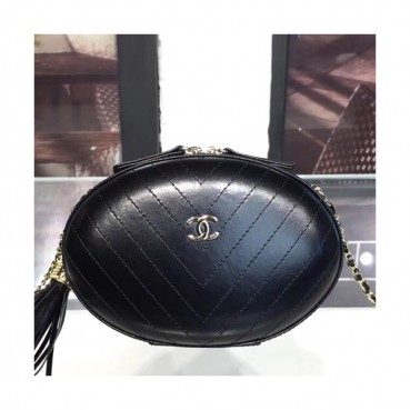 Chanel 2019 Leather Chain Shoulder Cross Bag  ,18CM - 샤넬 2019  레더 체인 숄더 크로스백 CHAB0623,18CM,블랙