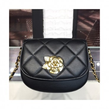 Chanel Chain Leather Shoulder Cross Bag, 17CM - 샤넬 체인 레더 숄더 크로스백,CHAB0605,17CM,블랙