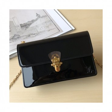 Louis Vuitton Cherrywood Chain Shoulder Cross Bag,19.5cm - 루이비통 체리우드 체인 숄더 크로스백 M63306,LOUB1044,19.5cm,블랙