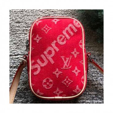 Louis Vuitton Supreme Humble Reproduction Shoulder Cross Bag,19cm - 루이비통 슈프림 험블 리프로덕션 남여공용 숄더 크로스백, M53434,LOUB0654 ,19cm,레드