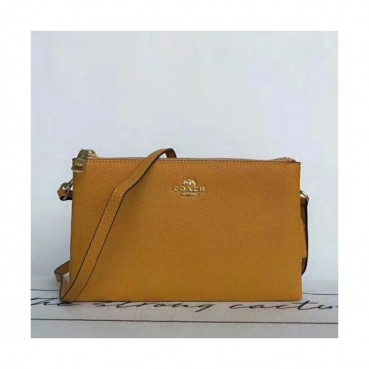 Coach Leather Lyla Cross Bag,25cm - 코치 레더 라일라 크로스백 38273,COAB0023,25cm,옐로우