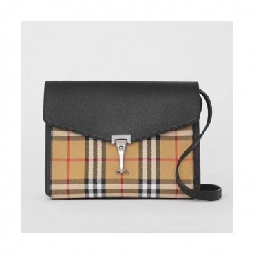 Burberry Mini Leather Vintage Check Cross Bag, 24cm - 버버리 미니 레더 빈티지 체크 크로스백,BURB0017,24cm,블랙