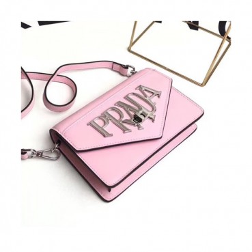 Prada Leather Shoulder Cross Bag,19CM - 프라다 레더 여성용 숄더 크로스백 ,PRAB0005,19cm,핑크
