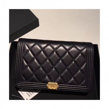 Chanel Leboy WOC Cross Bag,19.5CM - 샤넬 르보이 WOC 크로스백,CHAB0198,19.5CM,블랙