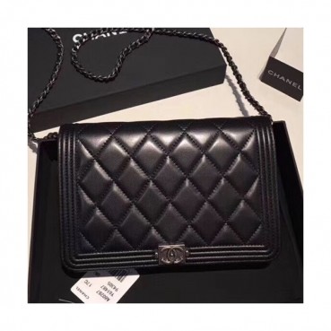 Chanel Leboy WOC Cross Bag,19.5CM - 샤넬 르보이 WOC 크로스백,CHAB0197,19.5CM,블랙