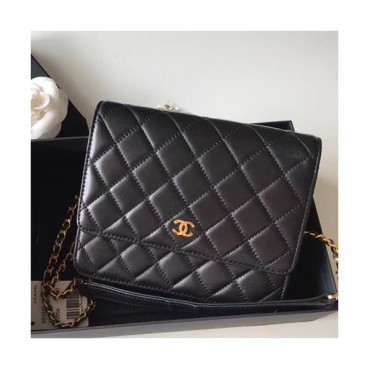Chanel WOC Chain Cross Bag,17CM - 샤넬 WOC 체인 크로스백,CHAB0150,17CM,블랙