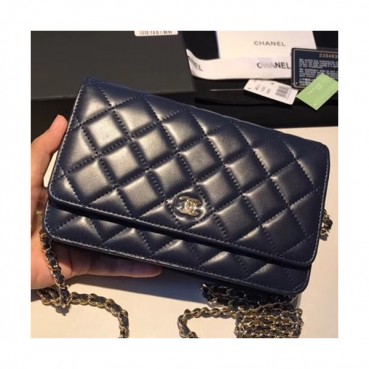 Chanel WOC Chain Cross Bag,19CM - 샤넬 WOC 체인 크로스백,CHAB0086,19CM,블루