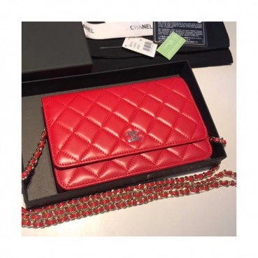 Chanel WOC Chain Cross Bag,19CM - 샤넬 WOC 체인 크로스백,CHAB0085,19CM,레드