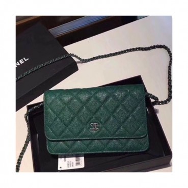 Chanel WOC Chain Cross Bag,19CM - 샤넬 WOC 체인 크로스백,CHAB0082,19CM,그린