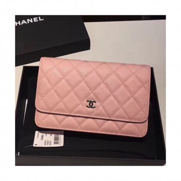 Chanel WOC Chain Cross Bag,19CM - 샤넬 WOC 체인 크로스백,CHAB0081,19CM,핑크