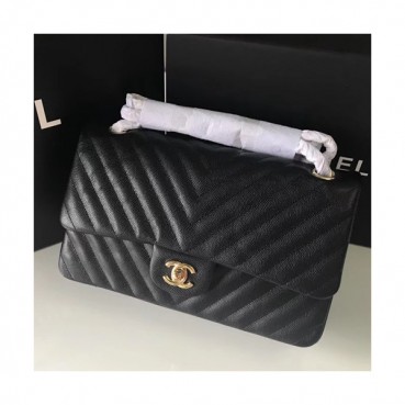 Chanel Medium Chain Cross Bag,25CM - 샤넬 미듐 체인 크로스백,CHAB0080,25CM,블랙