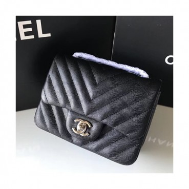 Chanel Mini Chain Cross Bag ,17CM - 샤넬 미니 체인 크로스백,CHAB0078,17CM,블랙