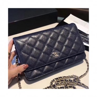 Chanel WOC Chain Cross Bag,19CM - 샤넬 WOC 체인 크로스백,CHAB0074,19CM,블루