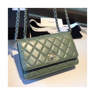Chanel WOC Chain Cross Bag ,19CM - 샤넬 WOC 체인 크로스백,CHAB0001,19CM,그린