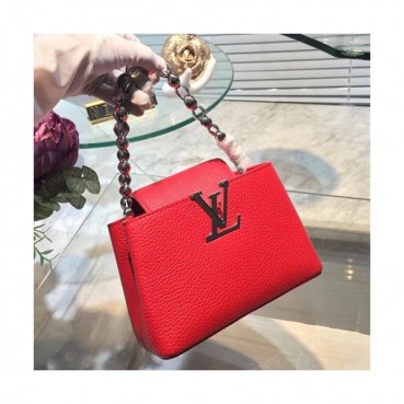 [커스텀급]Louis Vuitton Capucines Mini Chain Cross Bag,20cm- 루이비통 카프신 미니 체인 크로스백 M42935,LOUB0069 ,20CM