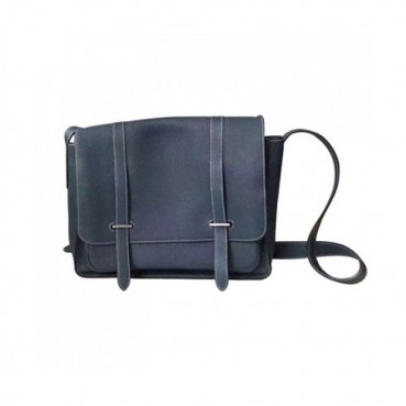 [에르메스] 블루 가죽 남성용 크로스백 he0003b - Hermes Blue Mens Cross Back