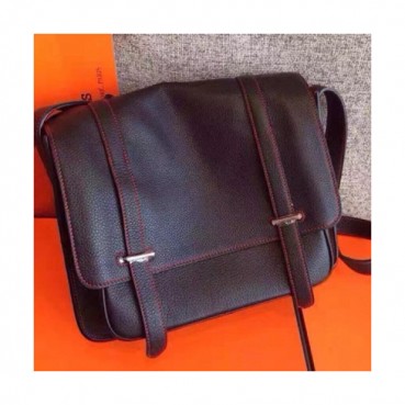 [에르메스] 브라운 가죽 남성용 크로스백 he0002b - Hermes Brown Mens Cross Back
