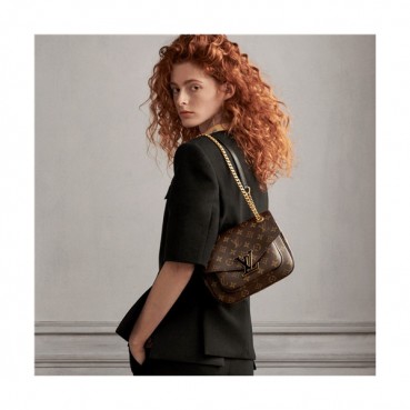 [루이비통]Louis Vuitton 2021 Women's Leather Cross Bag,27cm,LOUB2422 - 루이비통 2021 여성용 레더 크로스백,24cm,브라운