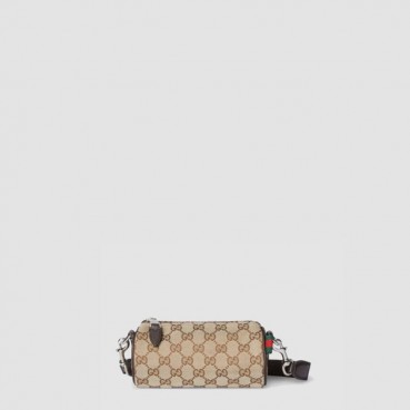 구찌 남성 GG 캔버스 미니 실린더 백 - Gucci Mens GG Canvas Mini Cylinder Bag 