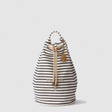 프라다 남성 캔버스 드로스트링 더플백 2VY011 - Prada Mens Canvas Drawstring Duffel Bag 