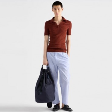 프라다 남성 캔버스 드로스트링 더플백 2VY011 - Prada Mens Canvas Drawstring Duffel Bag 